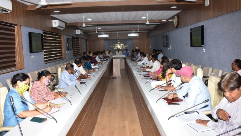 પ્રી-મોન્સુન કામગીરી અંગે પ્રો-એકટીવ રહી તમામ કામગીરીનું સ્વમુલ્યાંકન કરવા તાકીદકરતા જિલ્લા કલેક્ટર એચ.કે.વઢવાણીયા