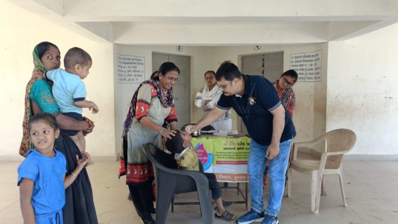 ગીર સોમનાથ જિલ્લામાં ૧૧૬૭૫૩ બાળકોને પોલિયોના ટીપા પીવડાવી રક્ષિત કરાયા