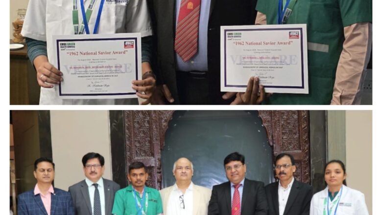 નવસારીની એમ.વી.ડી. (ફરતું પશુ દવાખાનું) ટીમને મળ્યો શ્રેષ્ઠ પ્રાણી જીવનરક્ષક સેવા માટેનો રાષ્ટ્રીય એવૉર્ડ
