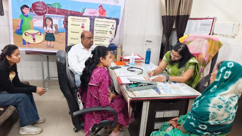 નગરાળા પ્રાથમિક આરોગ્ય કેન્દ્ર ખાતે CIN સંસ્થા વડોદરા દ્વારા સગર્ભા માતાઓની તપાસ