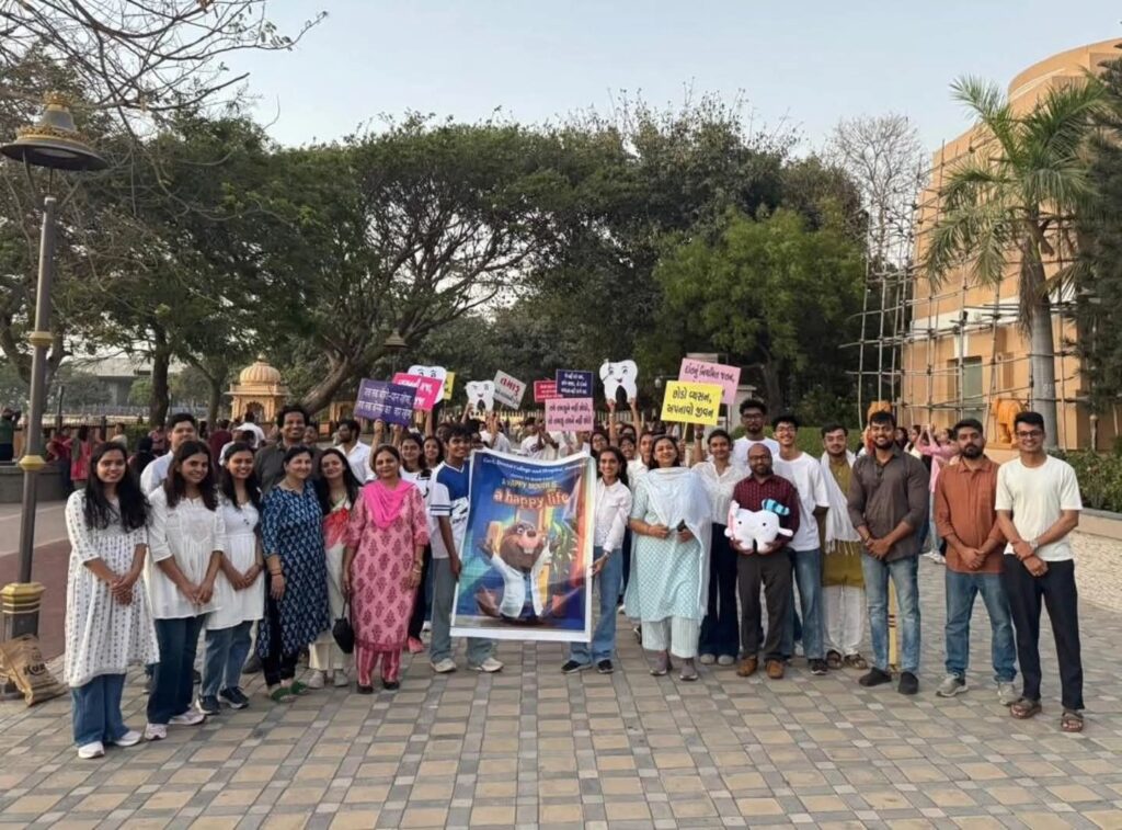 જામનગરમાં ‘હર ઘર, હર ગલી ડેન્ટિસ્ટ’ અભિયાન અંતર્ગત સરકારી ડેન્ટલ કોલેજ દ્વારા સતત ૩૧ દિવસ સુધી જનજાગૃતિ કાર્યક્રમો યોજાયા