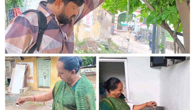 રાચરડા PHC ટીમ દ્વારા નાંદોલી ગામે સ્થળ મુલાકાત લેવામાં આવી