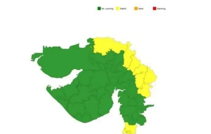 હવામાન વિભાગની આગાહી : ડાંગનો ગ્રીન ઝોનમાં સમાવેશ