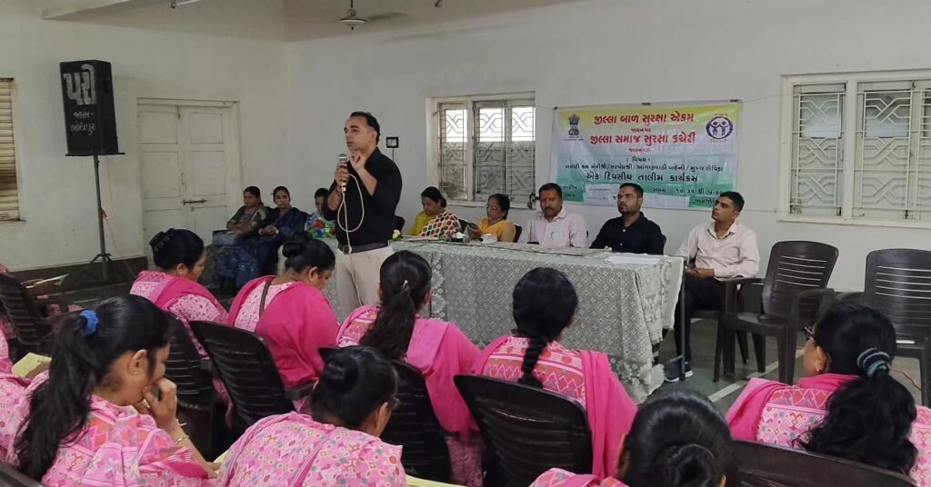 જામજોધપુર ખાતે આંગણવાડી કાર્યકરો માટે ‘સાયબર ક્રાઇમ અને ડિજિટલ સુરક્ષા’ અંગે જાગૃતિ તાલીમ યોજાઈ